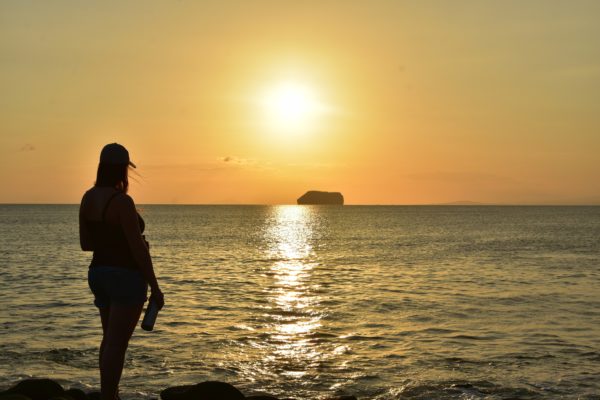 Galapagos Islands sunset.