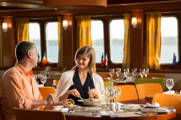 Restaurant at Santa Cruz II Galapagos Cruise.