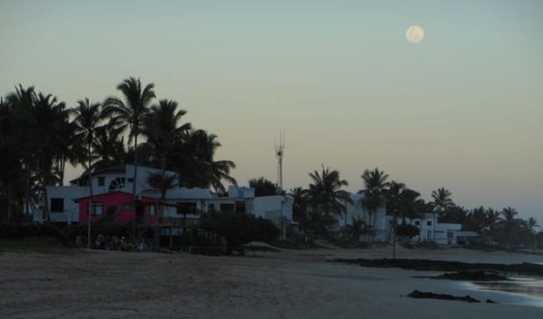 Sunset view at Isabela Island.