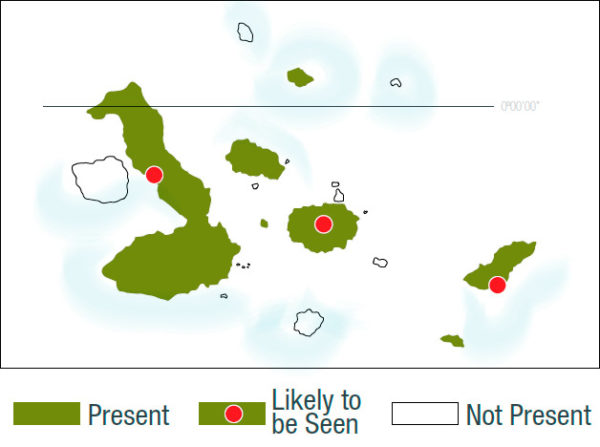 Giant tortoises' location map.